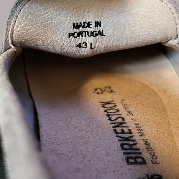 Birkenstock Blue-ish Grey Domingo Suede Leather Slip-on Casual ~Eur 43L / US 10 - Picture 10 of 10
